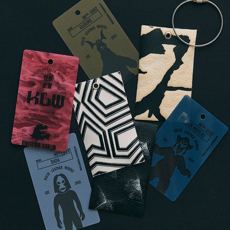 Leather Sample Book Keychain ULT
