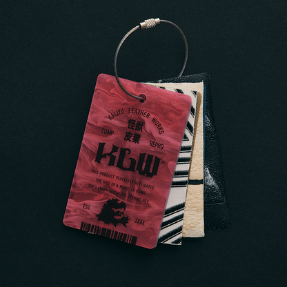 Leather Sample Book Keychain ULT